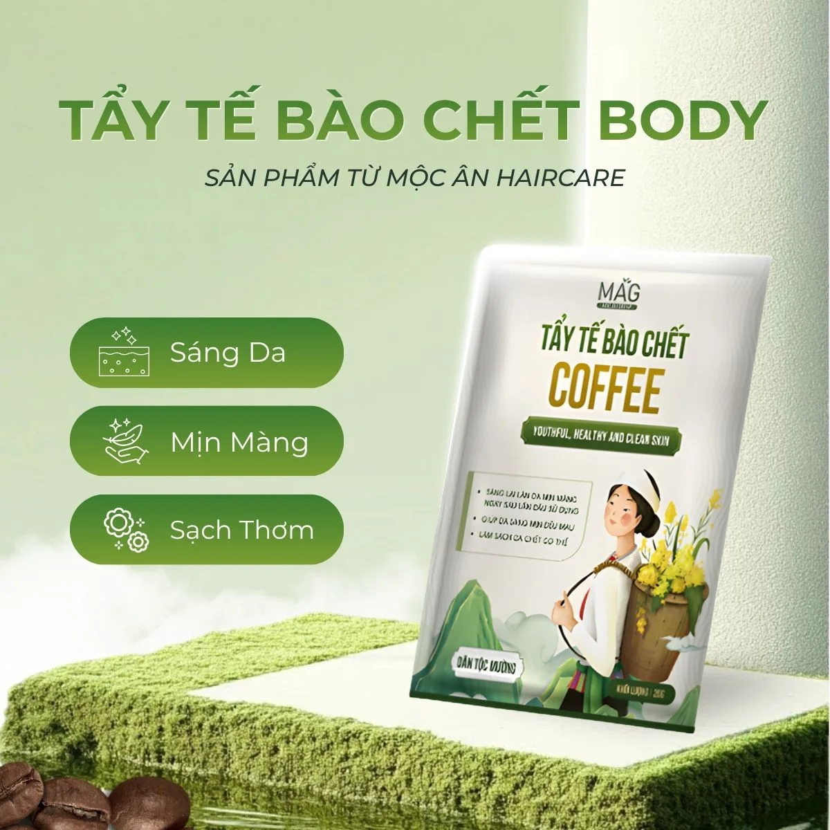 [DẠNG GÓI] Tẩy Tế Bào Chết Body Cà Phê 20g