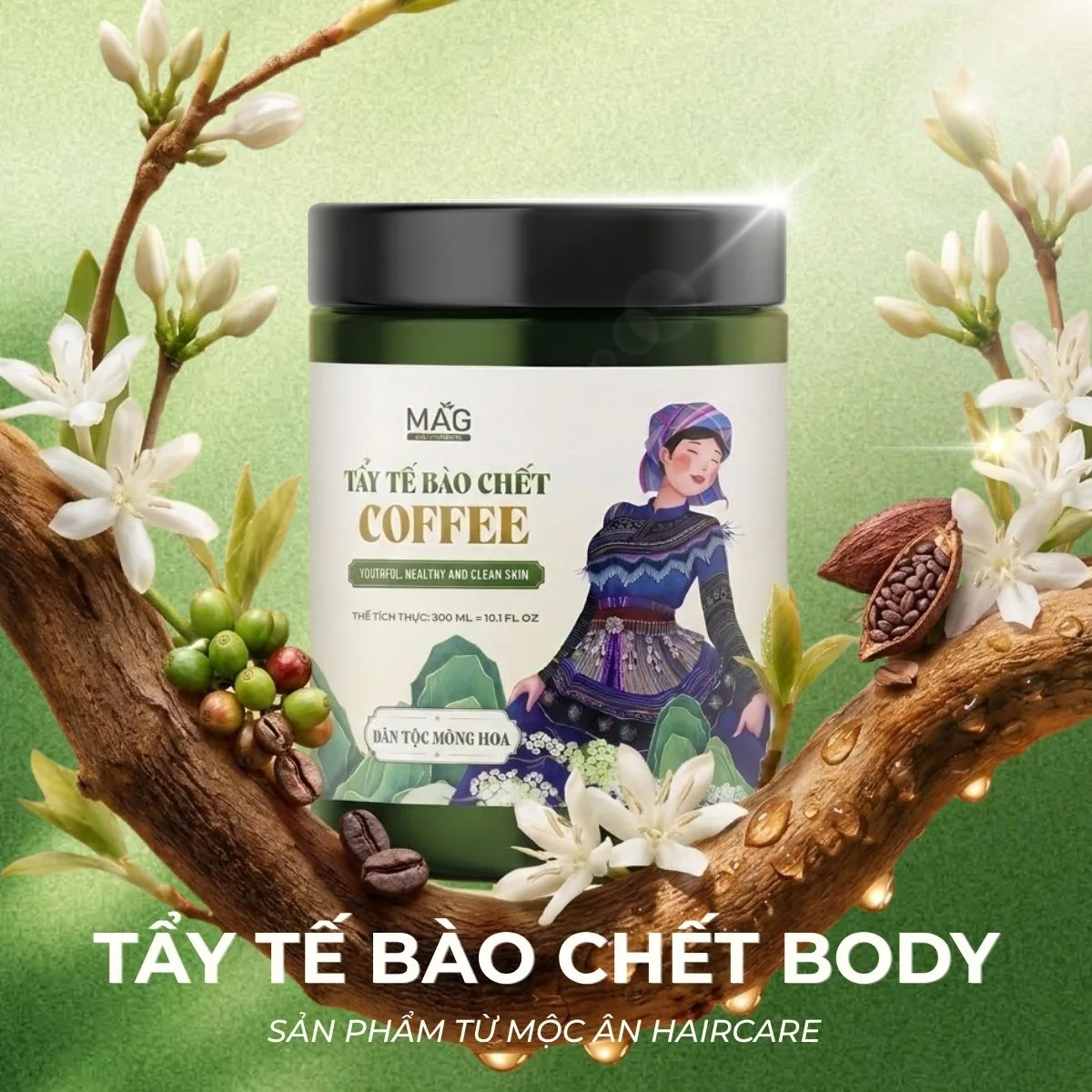 [DẠNG HŨ] Tẩy Tế Bào Chết Body Mộc Ân MAG 300g