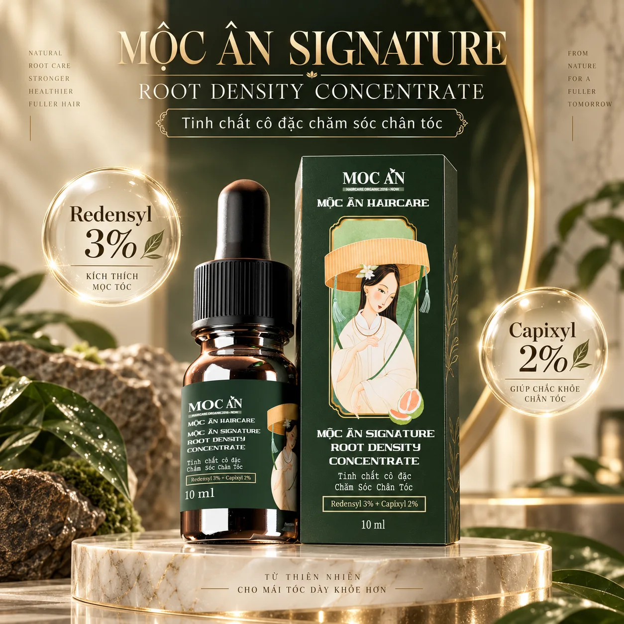 Tinh Chất Cô Đặc Chăm Sóc Chân Tóc Mộc Ân Signature Root Density Concentrate 10ml